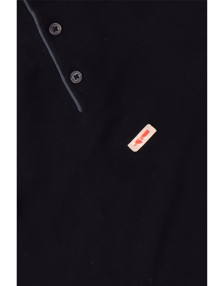 Męska koszulka polo Marks & Spencer, średnia, granatowa, bawełniana