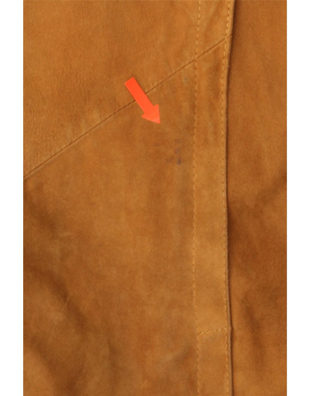 Vintage męska zamszowa kurtka UK 40 duża brązowa skóra