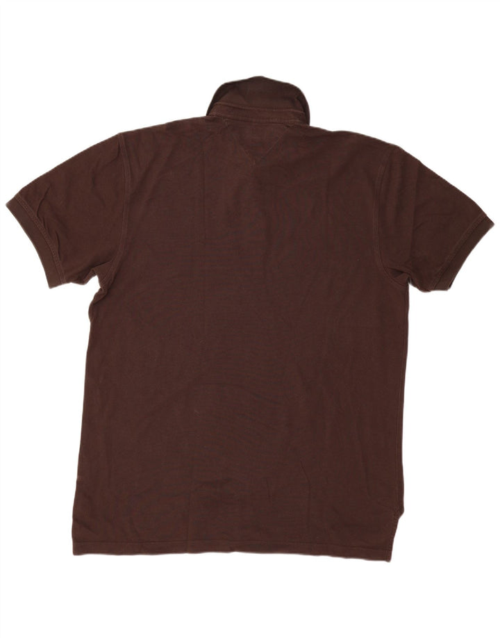 Męska koszulka polo Tommy Hilfiger XL, brązowa, bawełniana