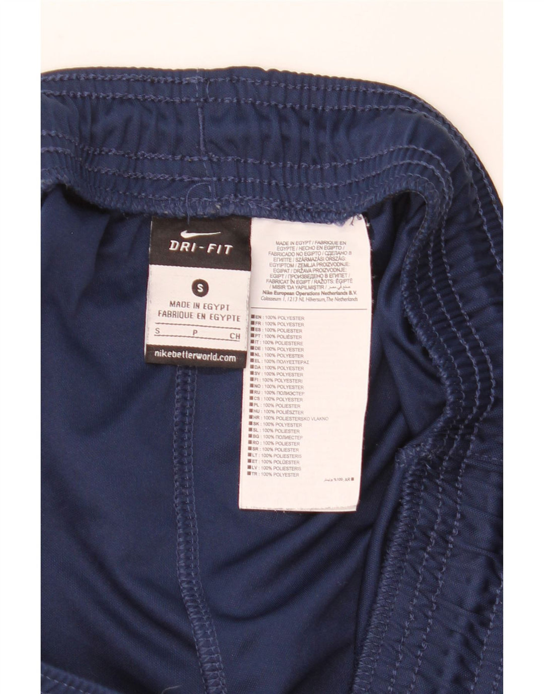 Męskie spodenki sportowe Nike Dri Fit, małe, granatowe, poliestrowe