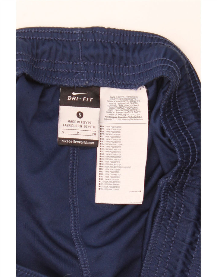 Męskie spodenki sportowe Nike Dri Fit, małe, granatowe, poliestrowe