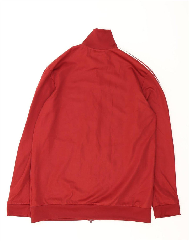 Adidas Męska bluza dresowa, duża, bordowa, poliester