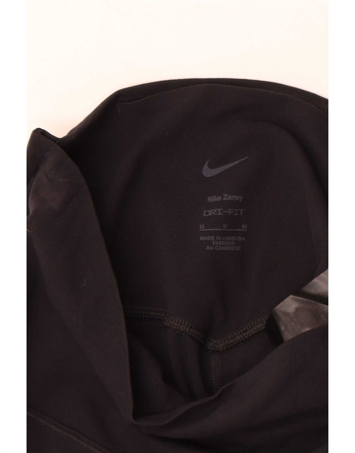 Damskie legginsy Nike Dri Fit UK 12, średni czarny nylon