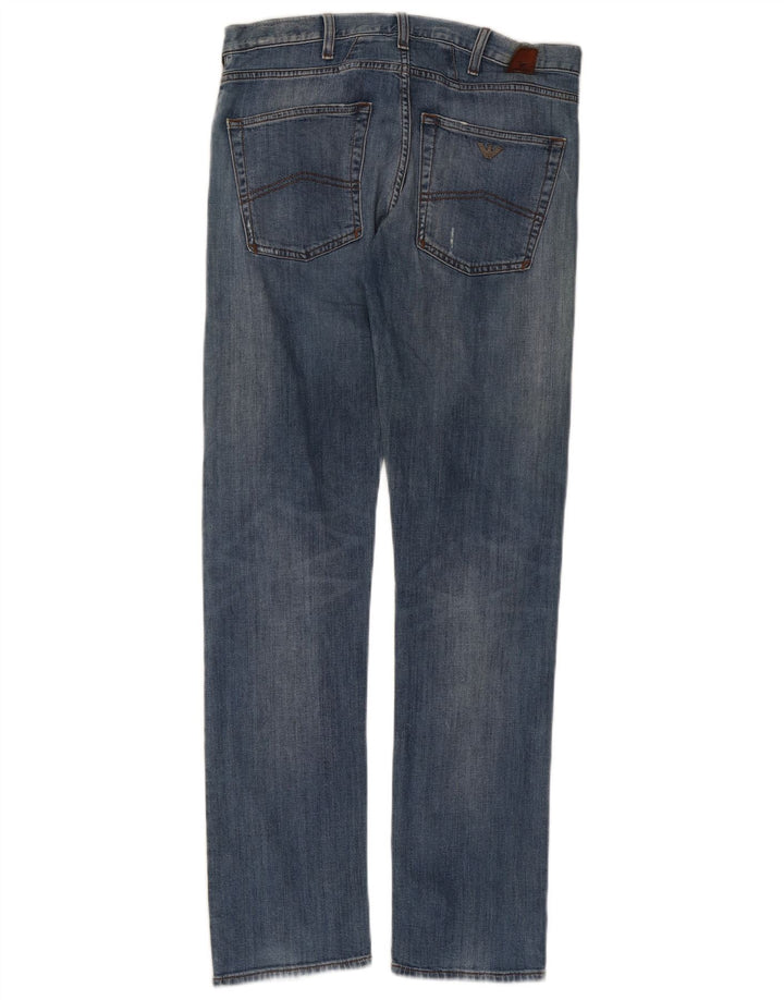 Armani Męskie J45 Slim Jeans W32 L31 Niebieski