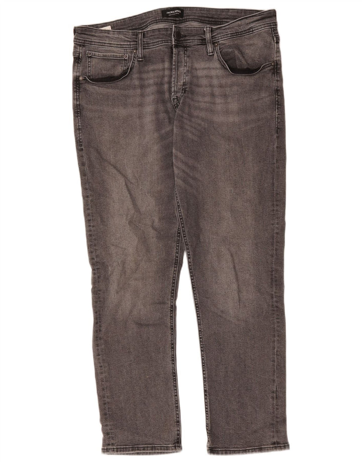Męskie jeansy typu slim Jack & Jones W38 L32 Szara bawełna