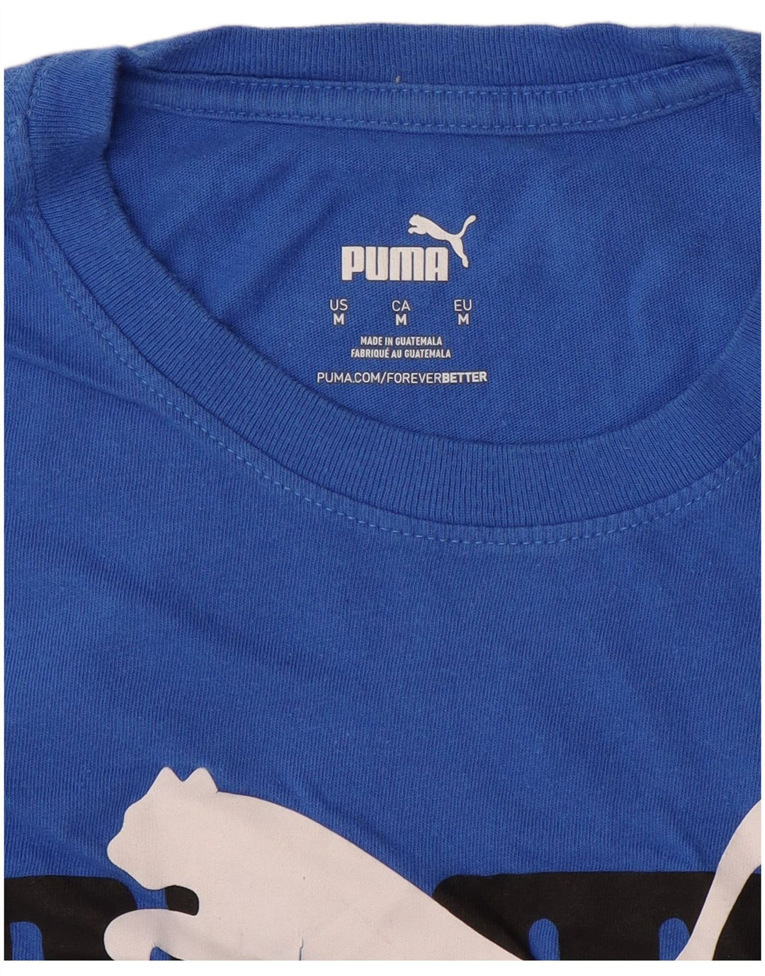 Męski T-shirt z grafiką PUMA, średni niebieski