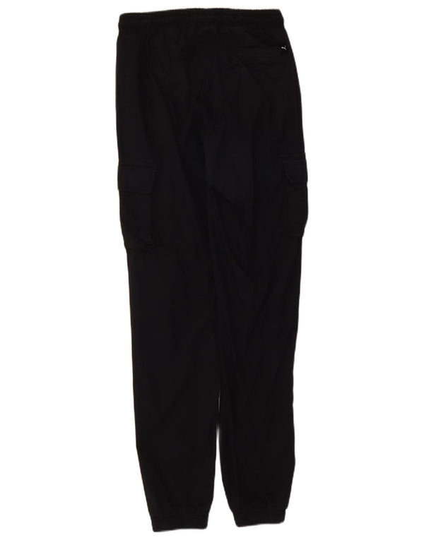 Męskie spodnie cargo Puma Graphic Joggers Small W27 L31 Czarna bawełna