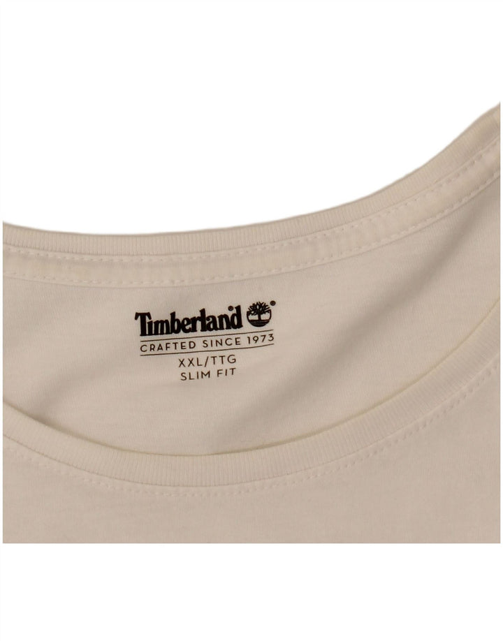 Męski T-shirt Timberland Slim Fit Top 2XL Biały