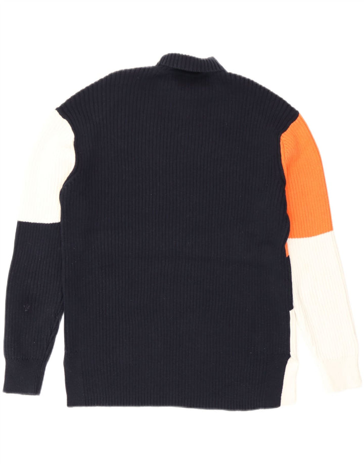Marks & Spencer Damski sweter z golfem UK 14, średni granatowy