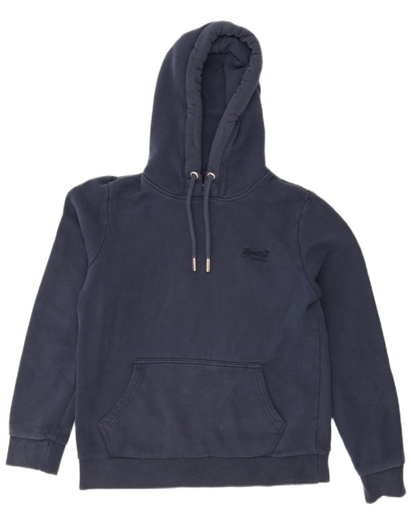 Damski sweter z kapturem Superdry UK 14, duży, granatowy
