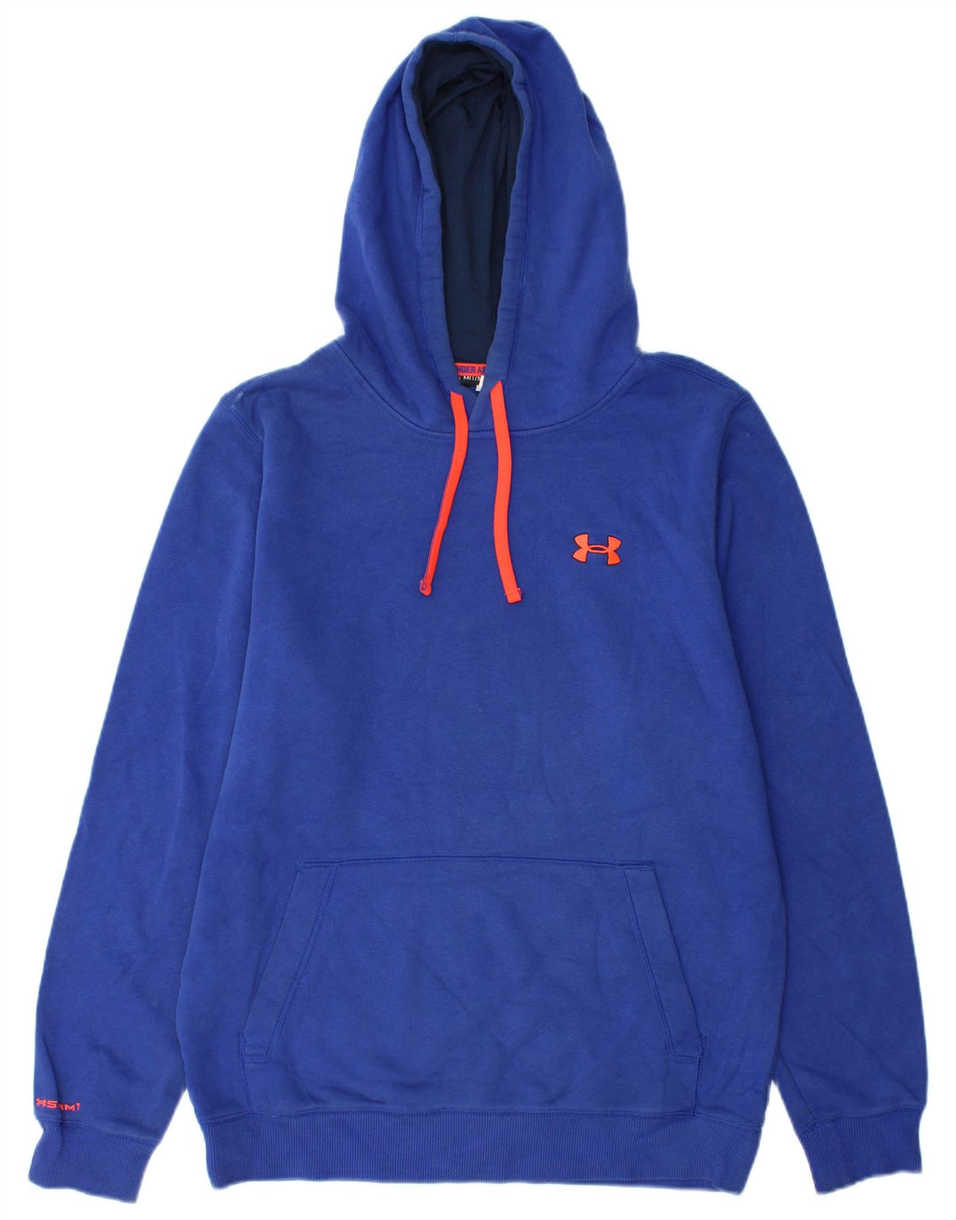 UNDER ARMOUR Męski sweter z kapturem, średnioniebieski, bawełniany