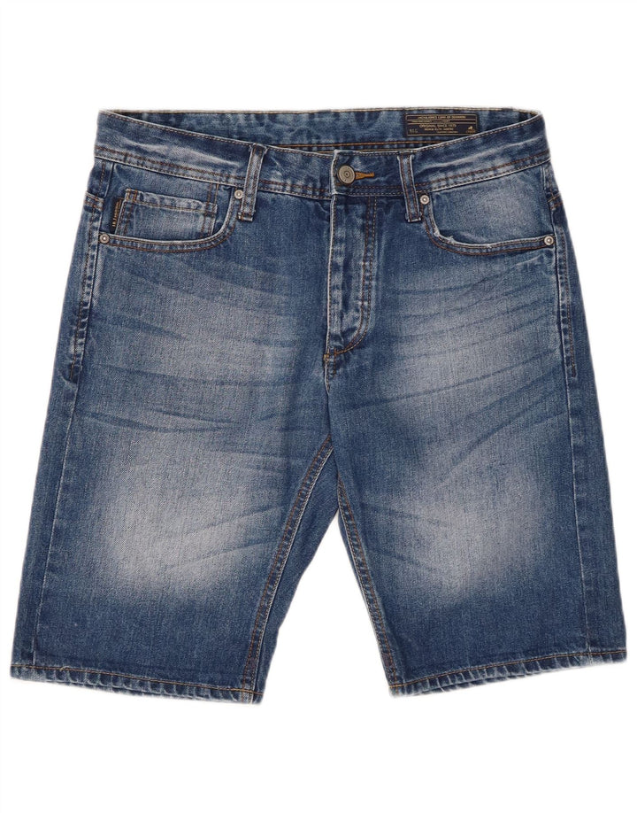 Męskie spodenki jeansowe Jack & Jones, średnie W32, niebieskie, bawełniane