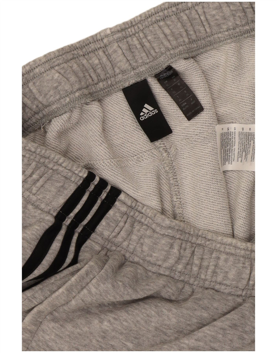 Męskie spodnie dresowe Adidas XL, szare, bawełniane