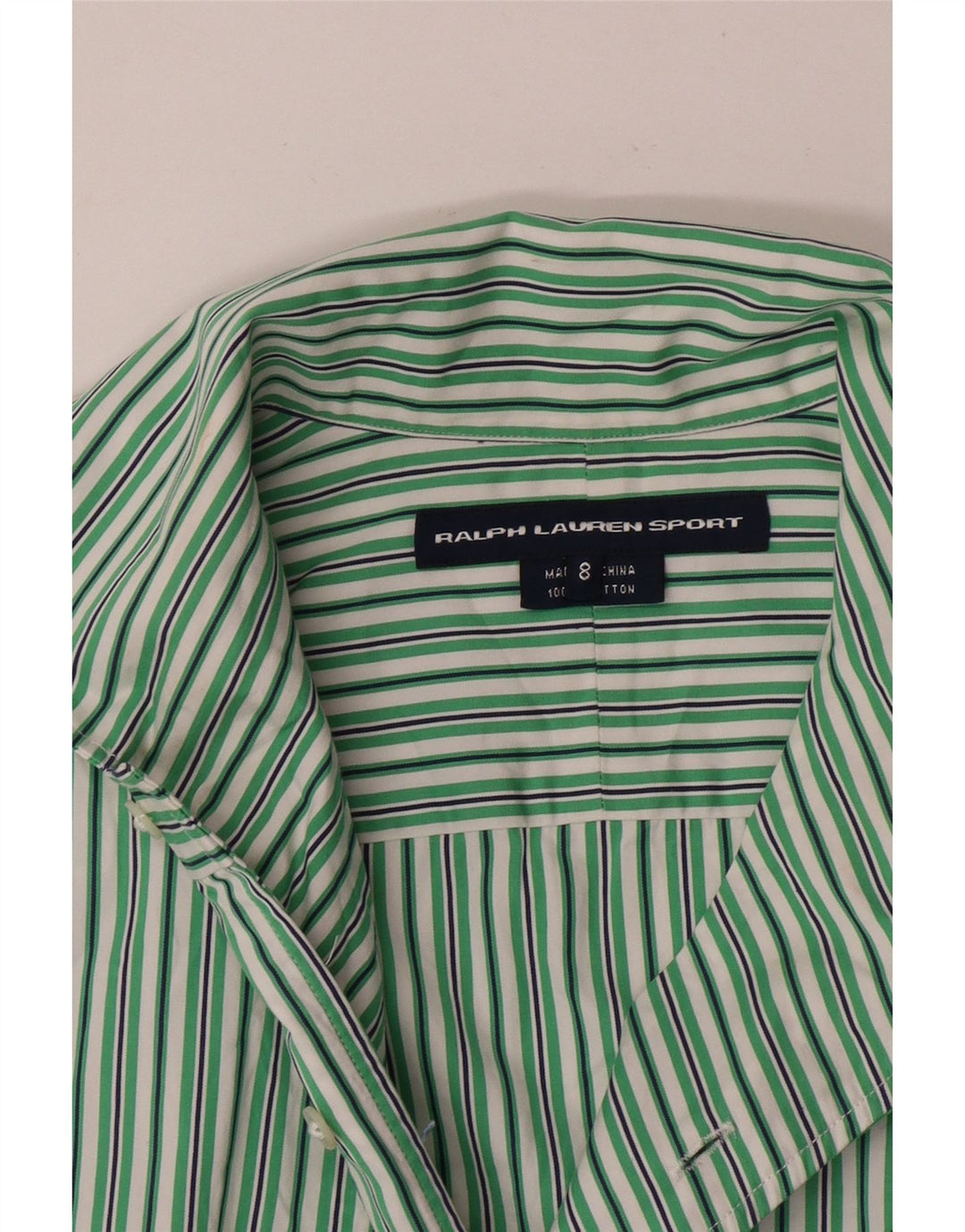 Koszula damska Ralph Lauren US 8, bawełniana w średnie zielone paski