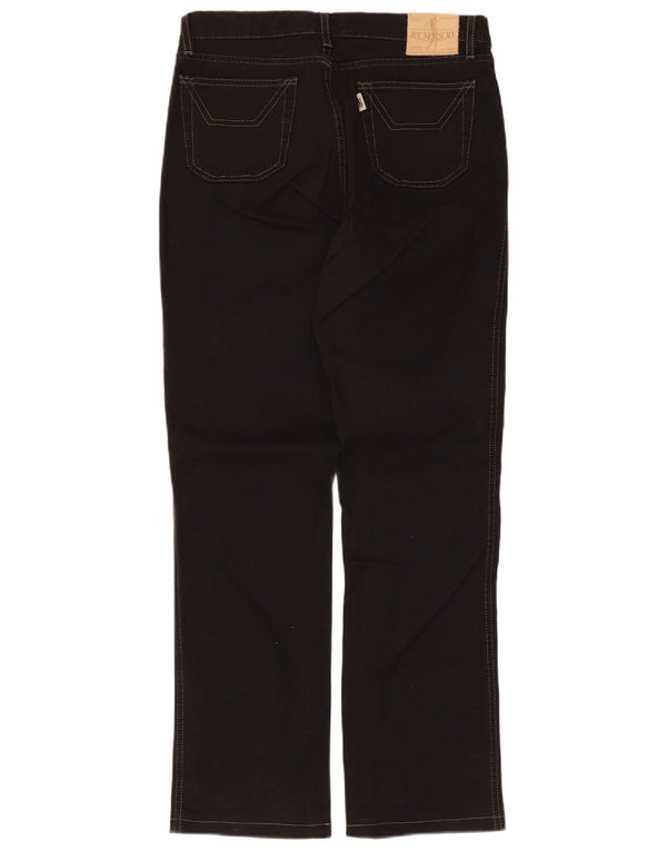 Damskie proste dżinsy Jeckerson W29 L30 Czarna bawełna