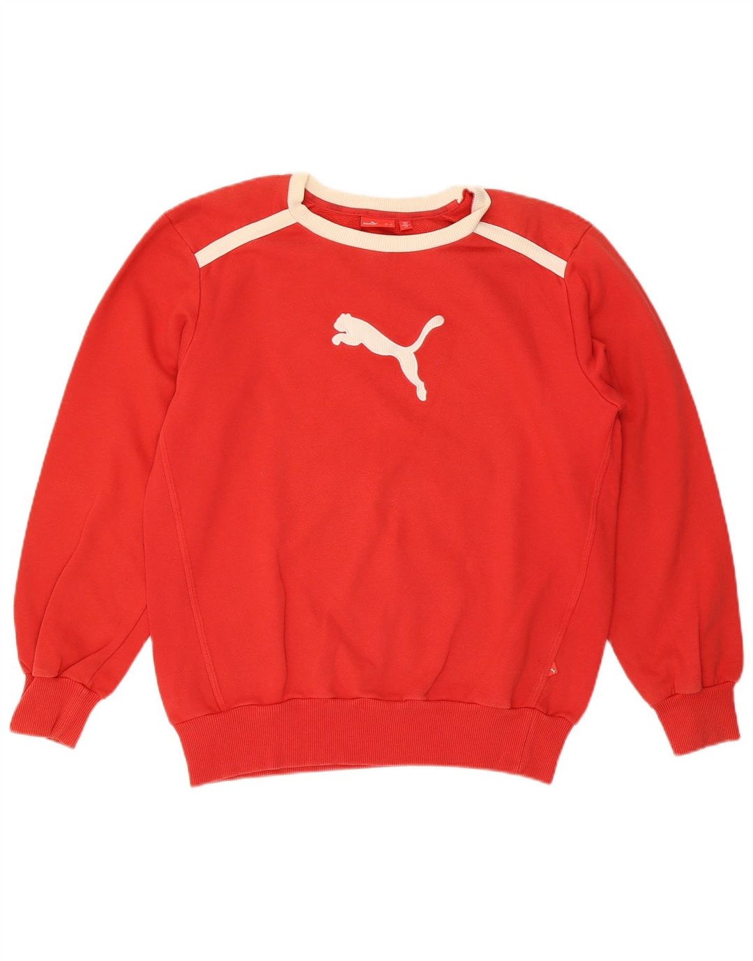 Męska bluza Puma z grafiką, mała, czerwona, z blokami kolorów
