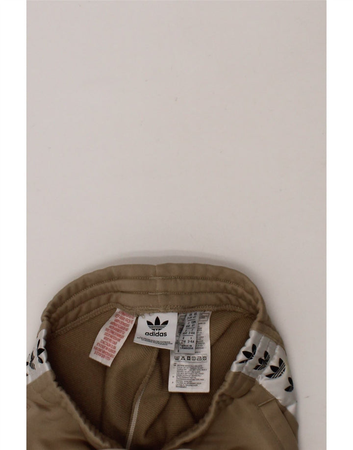ADIDAS Boys Graphic Sport Shorts 3-4 Years  Khaki Colourblock Polyester Vintage Adidas and Second-Hand Adidas from Messina Hembry 
