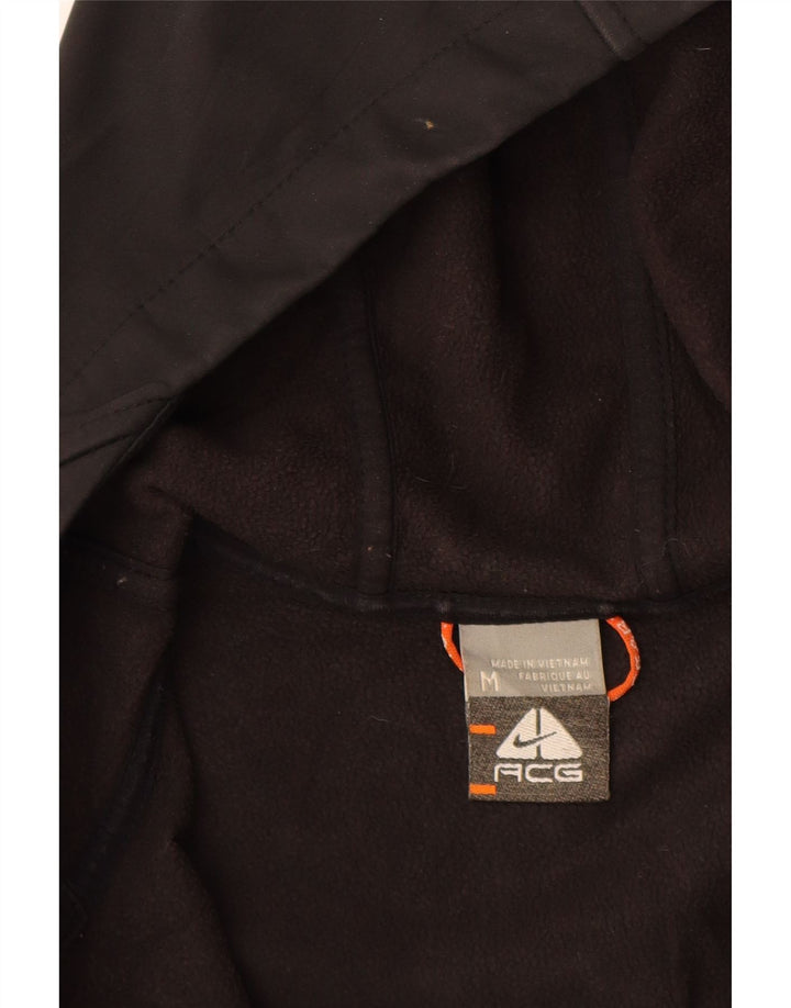 Damska kurtka wiatrówka z kapturem NIKE UK 12, średni czarny poliester