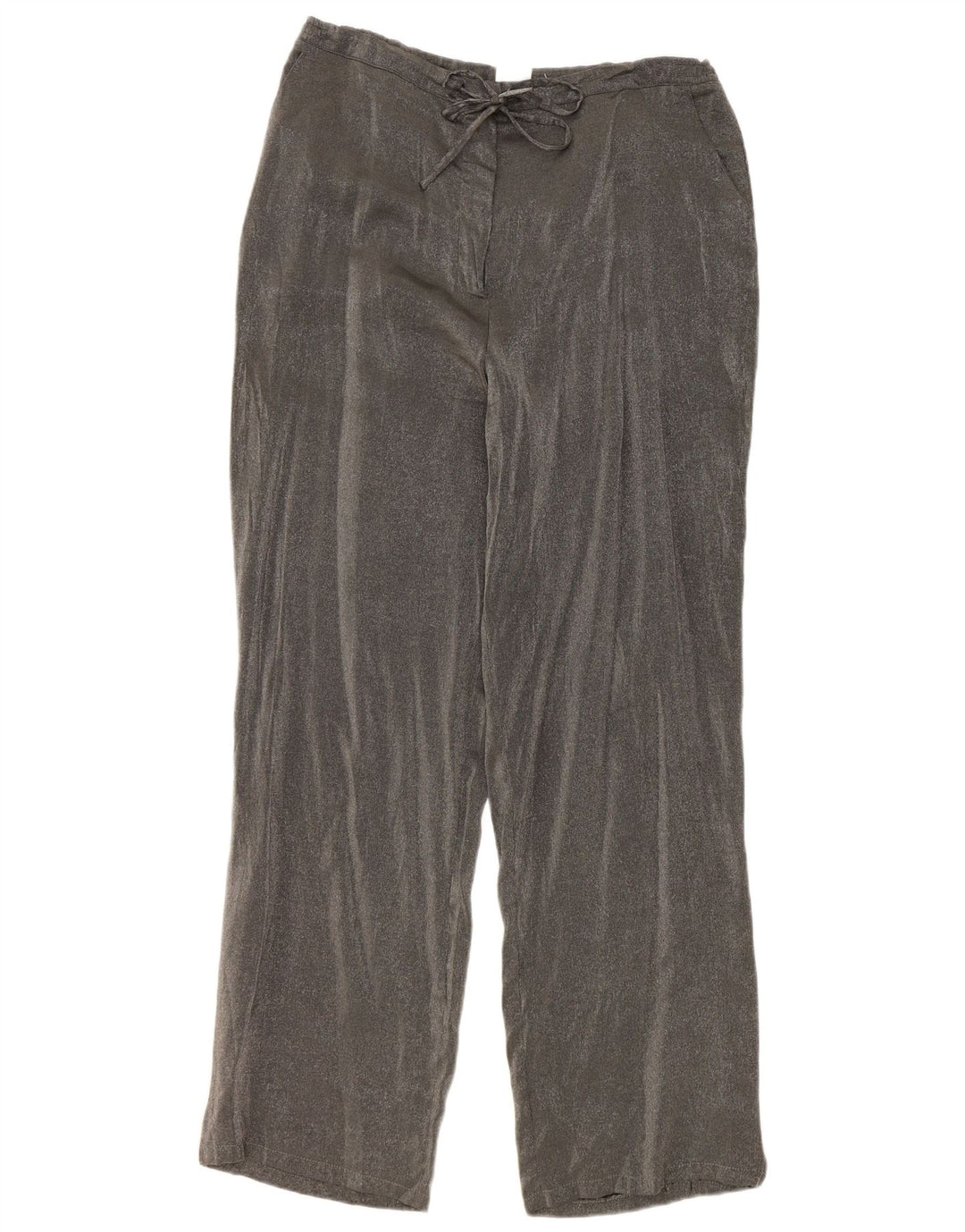 Damskie proste spodnie casual Marks & Spencer W32 L30 Szara wiskoza