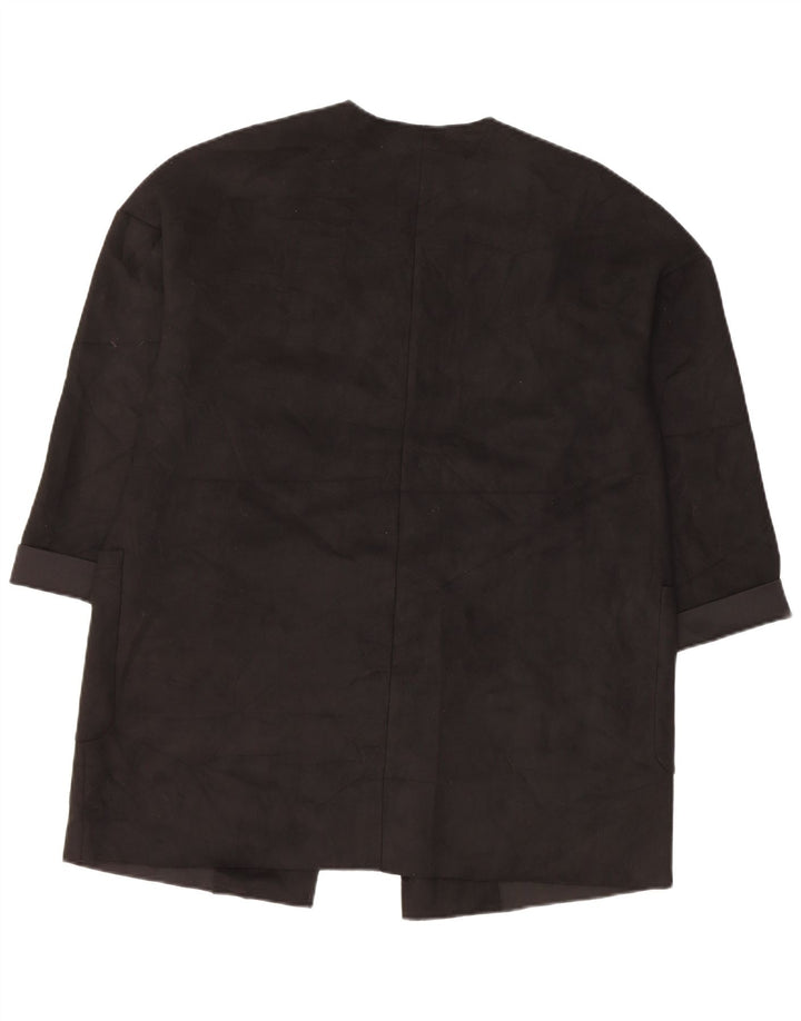 Damska marynarka Zara Oversize z rękawami 3/4 i otwartymi, UK 6 XS, czarny poliester