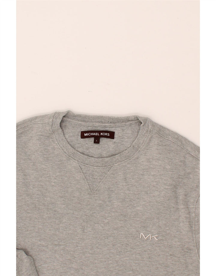 MICHAEL KORS Mens Sweatshirt Jumper Large Grey Cotton Vintage Michael Kors and Second-Hand Michael Kors from Messina Hembry 