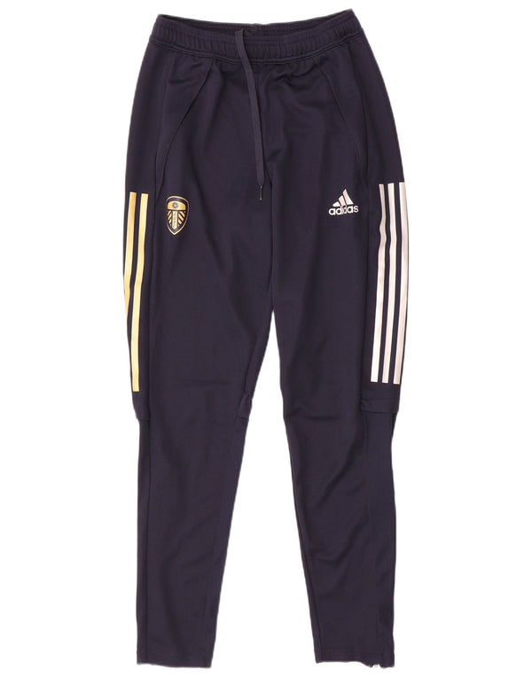 Męskie spodnie dresowe Adidas Leeds United Football Club, małe, granatowe
