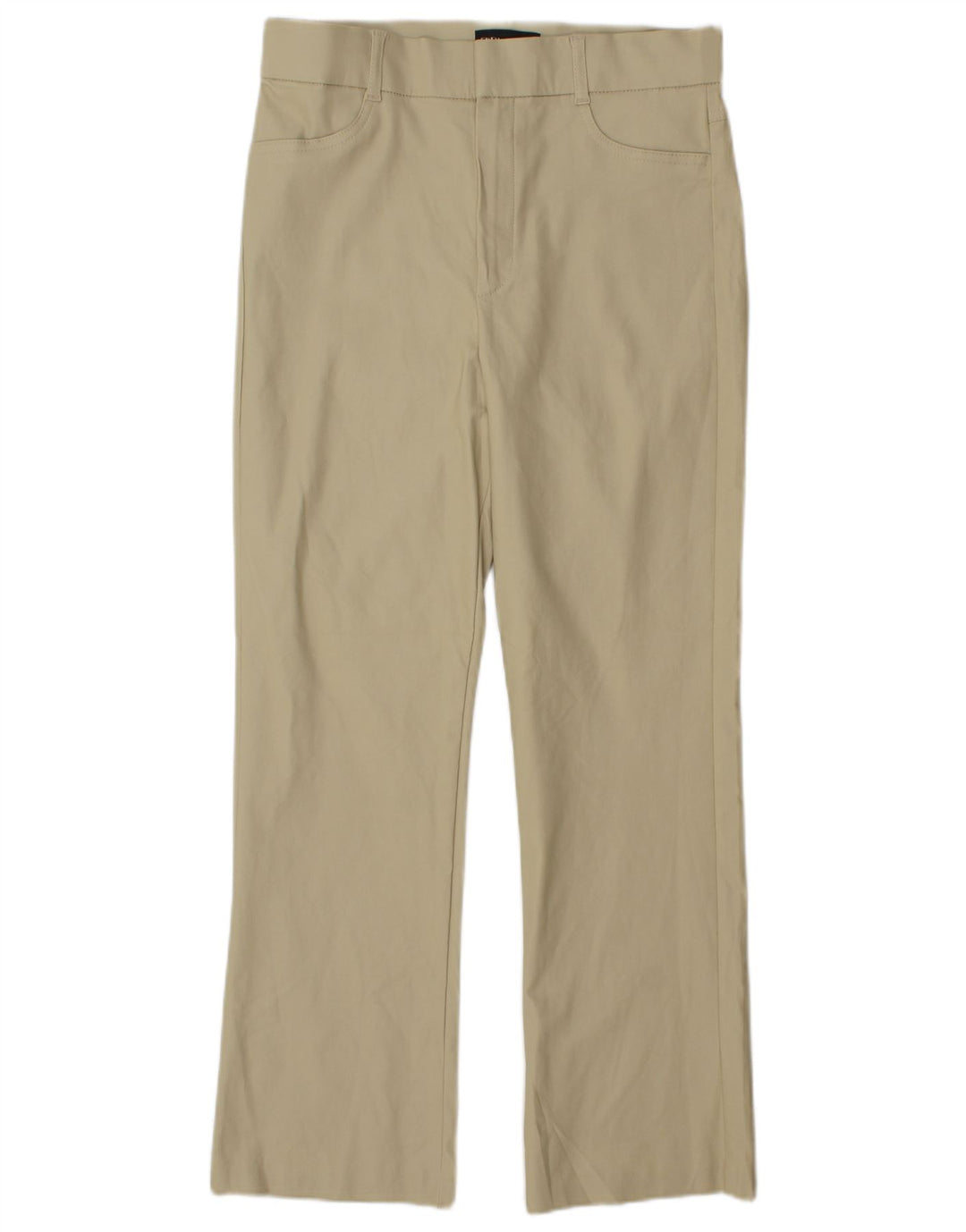 Spodnie damskie Zara Bootcut, duże, W30 L27, beżowa wiskoza