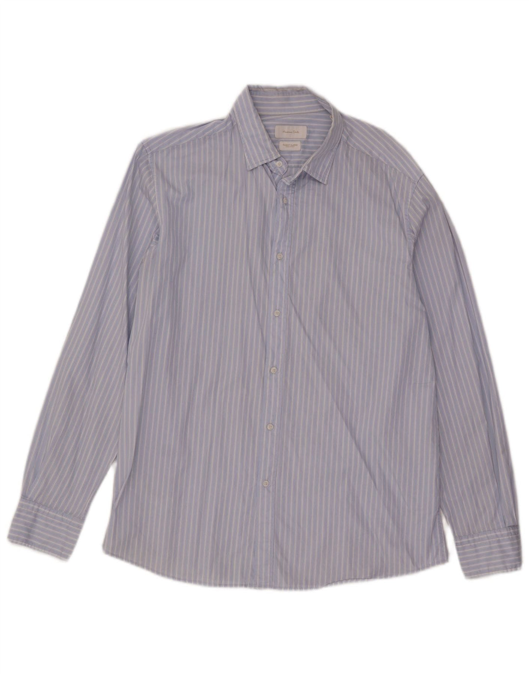 Koszula męska Massimo Dutti XL, niebieska, bawełniana w prążki