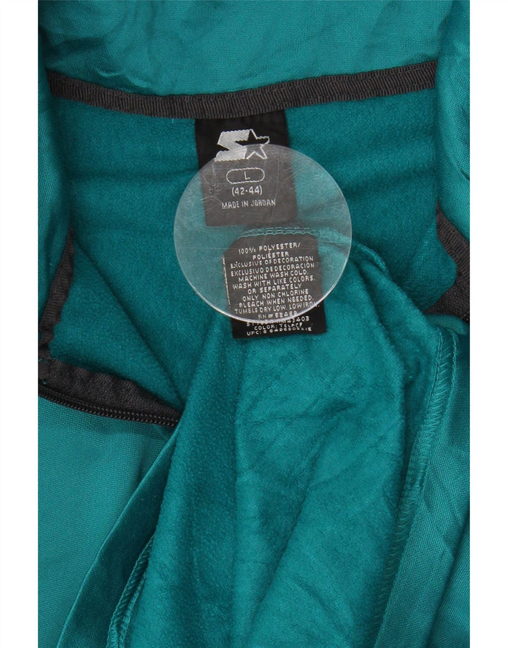 STARTER Mens Zip Neck Pullover Tracksuit Top UK 42/44 Large Blue Polyester Vintage Starter and Second-Hand Starter from Messina Hembry 