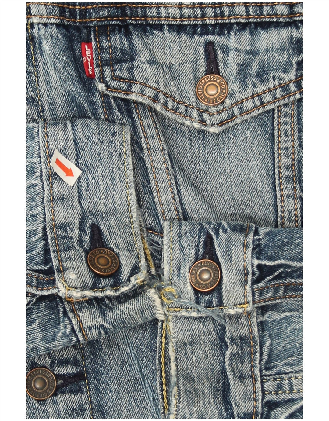 Męska kurtka dżinsowa Levi's UK 38, średnia niebieska, bawełniana