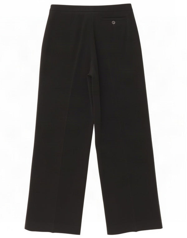 Max & Co. Damskie spodnie codzienne z szeroką nogawką UK 10 Small W28 L29 Czarny octan