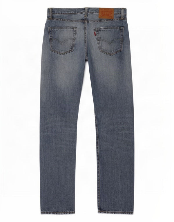 Męskie jeansy Levi's 504 Straight W30 L32 Niebieskie bawełniane