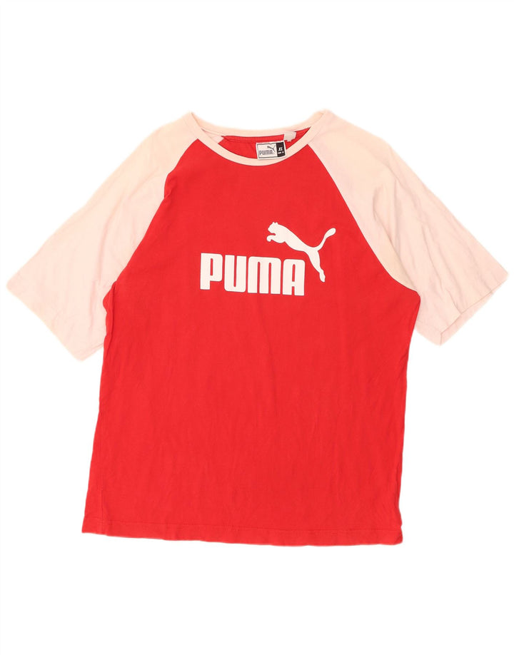 Damska koszulka z grafiką PUMA Top UK 18 XL w kolorze czerwonym