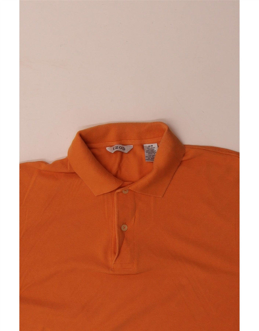 Męska koszulka polo IZOD, średnia, pomarańczowa, bawełniana