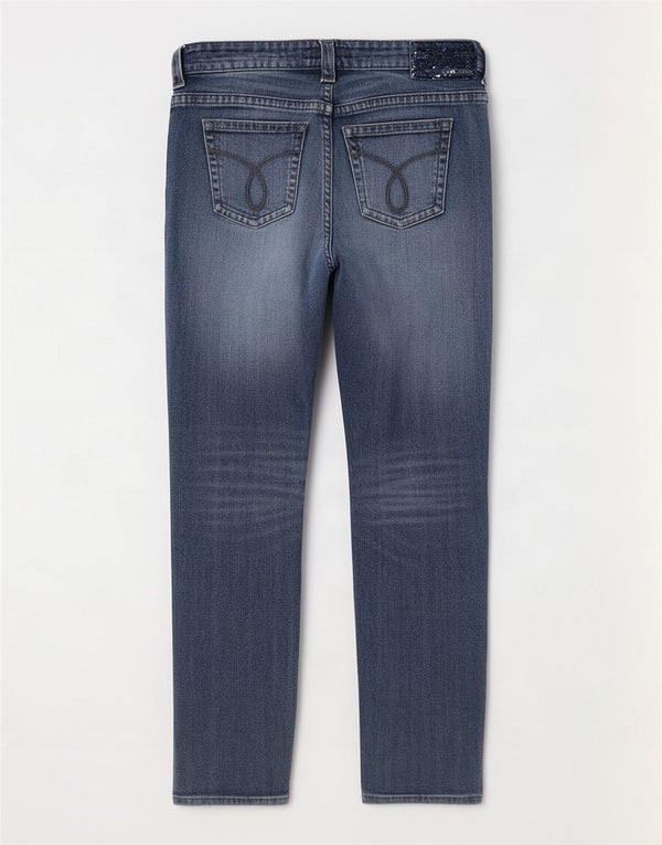 Damskie jeansy Calvin Klein W28 L28 Niebieskie