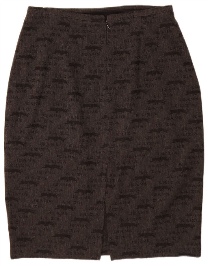 Damska spódnica ołówkowa KRIZIA JEANS UK 12 Medium W28 szara