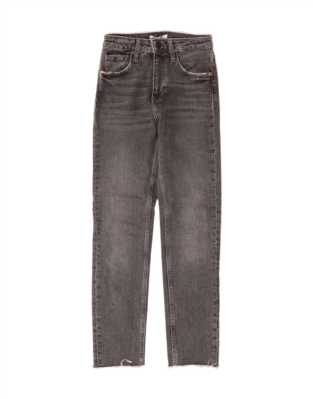 ZARA Womens Straight Jeans EU 34 XS W24 L27 Grey Vintage Zara and Second-Hand Zara from Messina Hembry 
