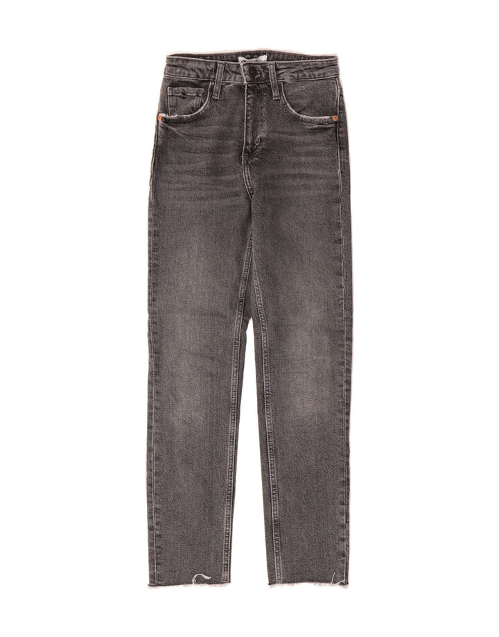 ZARA Womens Straight Jeans EU 34 XS W24 L27 Grey Vintage Zara and Second-Hand Zara from Messina Hembry 