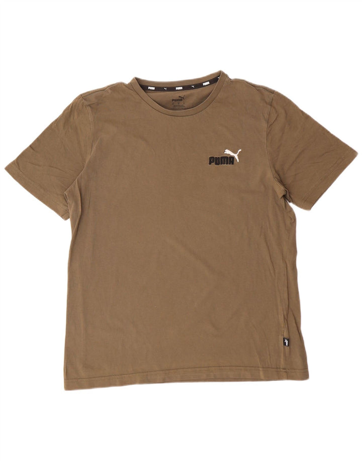 Męski T-shirt PUMA Top, średni khaki