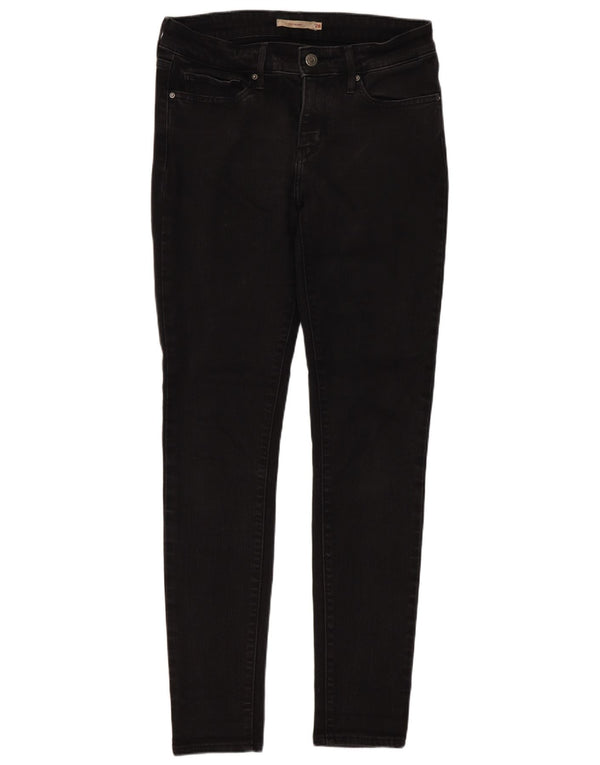 Damskie jeansy Levi's 711 Skinny W28 L30 Czarna bawełna