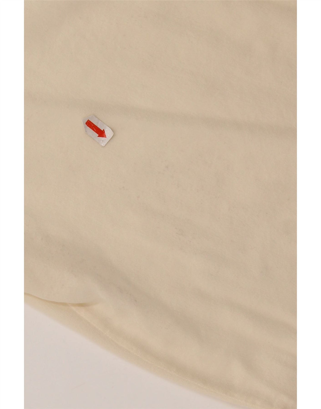 Bluzka damska z krótkim rękawem w stylu vintage, UK 14, średni, złamany biały jedwab