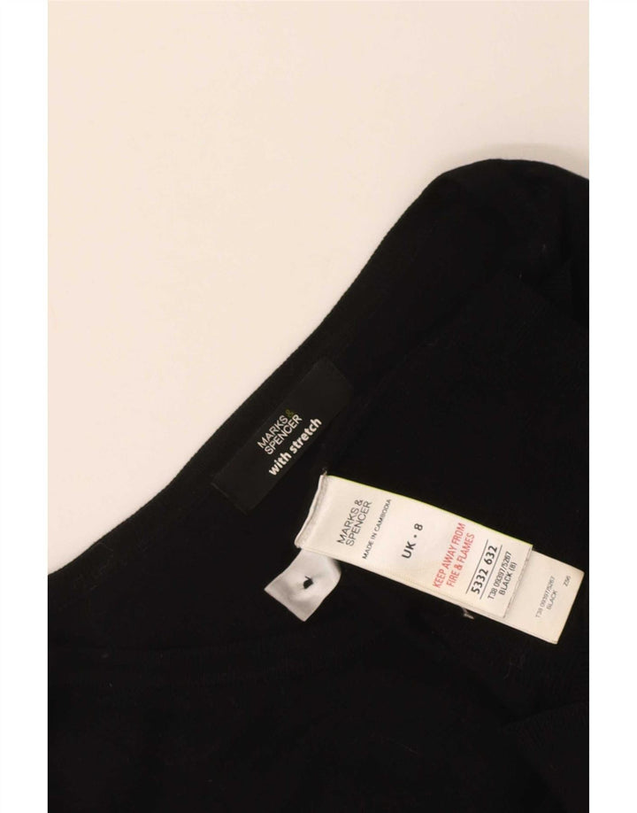 Marks & Spencer Damski sweter kardigan UK 8 Small Black Wiskoza