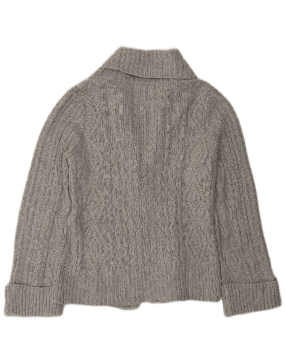 Marks & Spencer Damski sweter kardigan UK 12 Średni szary akryl