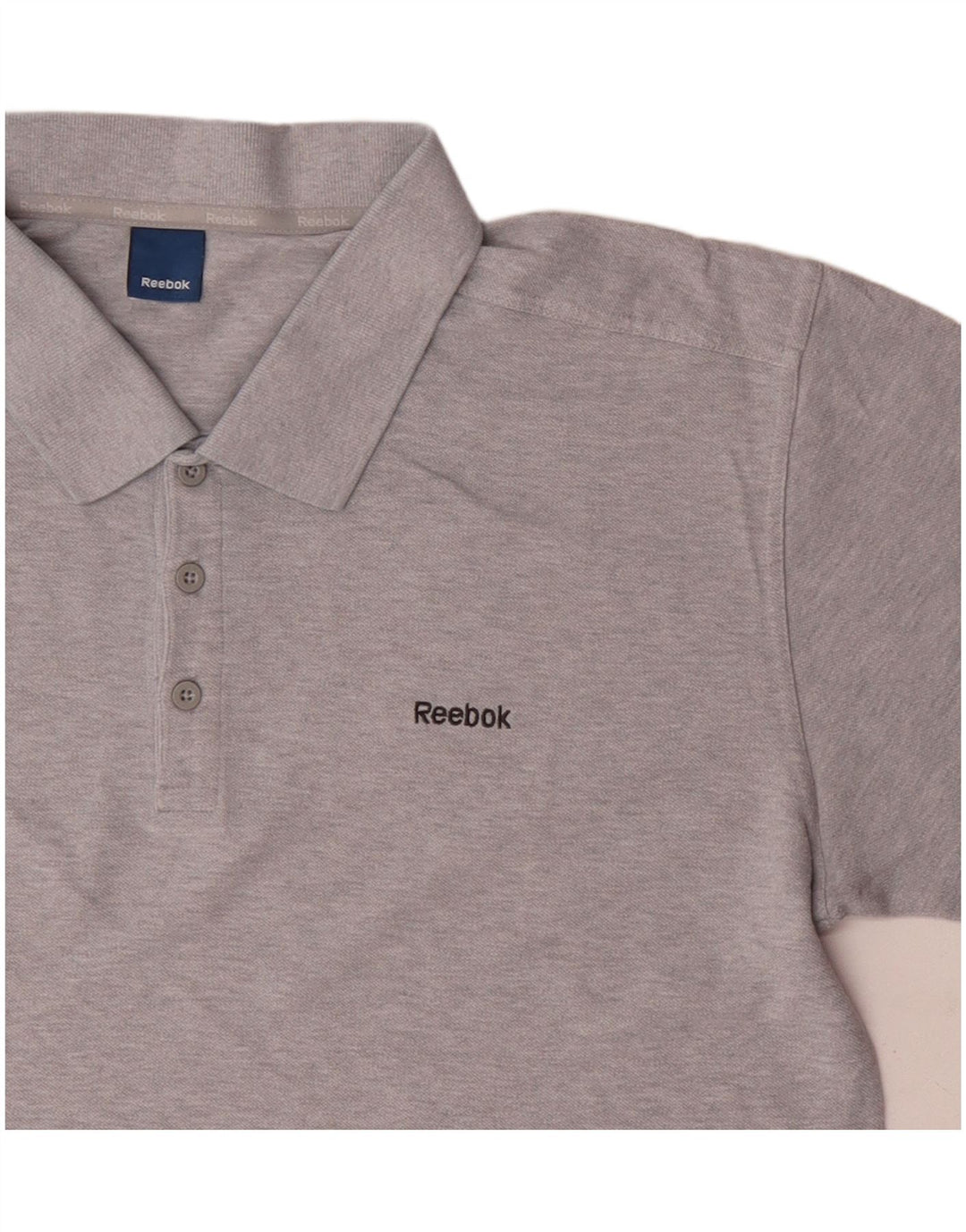 Męska koszulka polo Reebok XL, szara, bawełniana