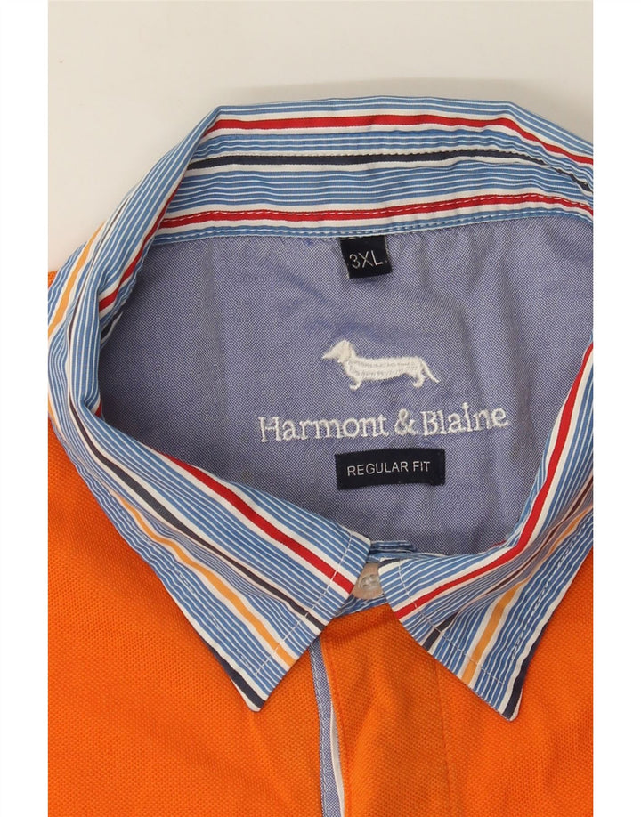 Męska koszulka polo Harmont & Blaine o regularnym kroju, 3XL, pomarańczowa