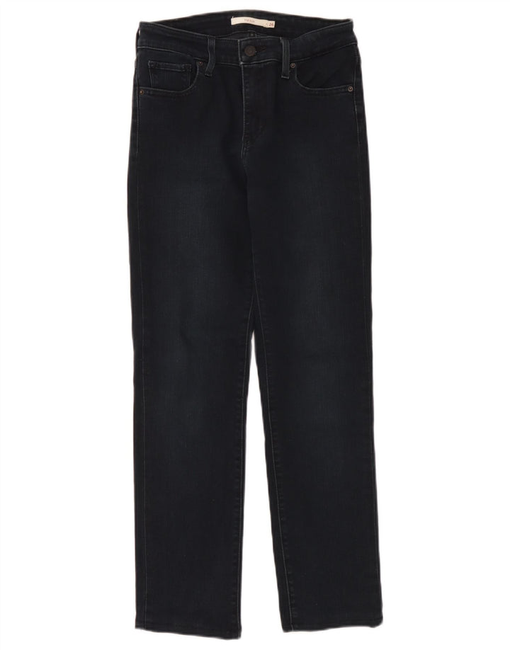 Damskie jeansy Levi's 712 Slim W26 L27 Granatowa bawełna