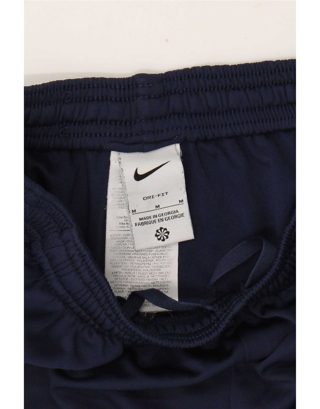 Męskie spodnie dresowe Nike Dri Fit, średni granatowy poliester