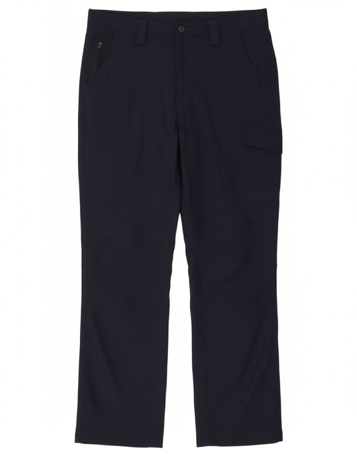 MOUNTAIN WAREHOUSE Womens Cargo Trousers UK 12 Medium W32 L29 Navy Blue