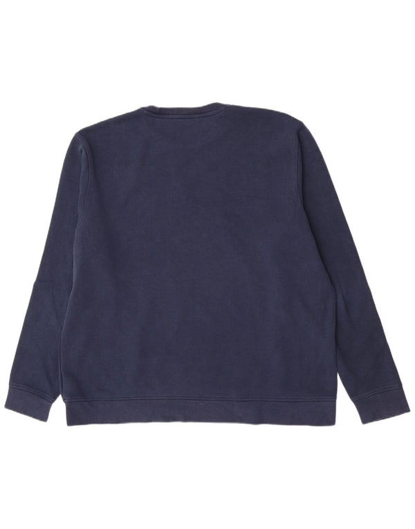 Bluza męska Adidas o regularnym kroju XL, granatowa, bawełniana