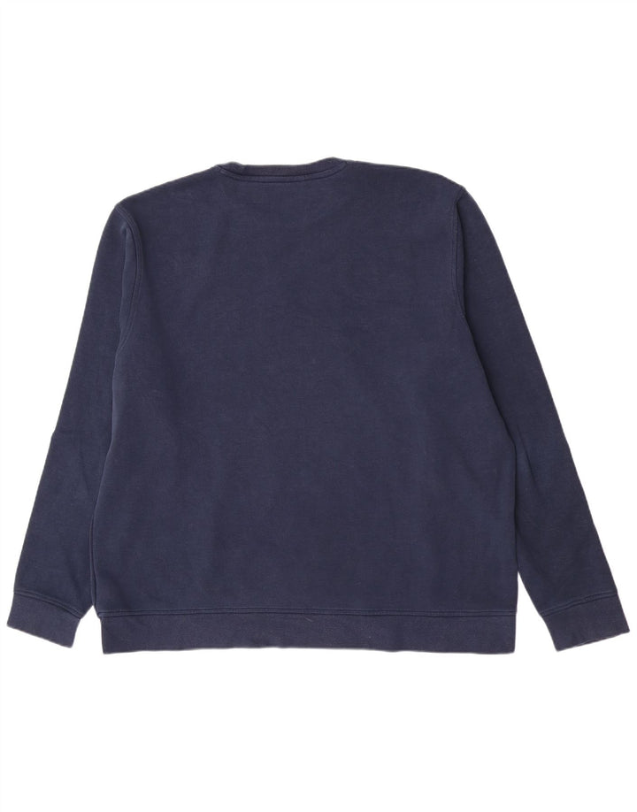 Bluza męska Adidas o regularnym kroju XL, granatowa, bawełniana